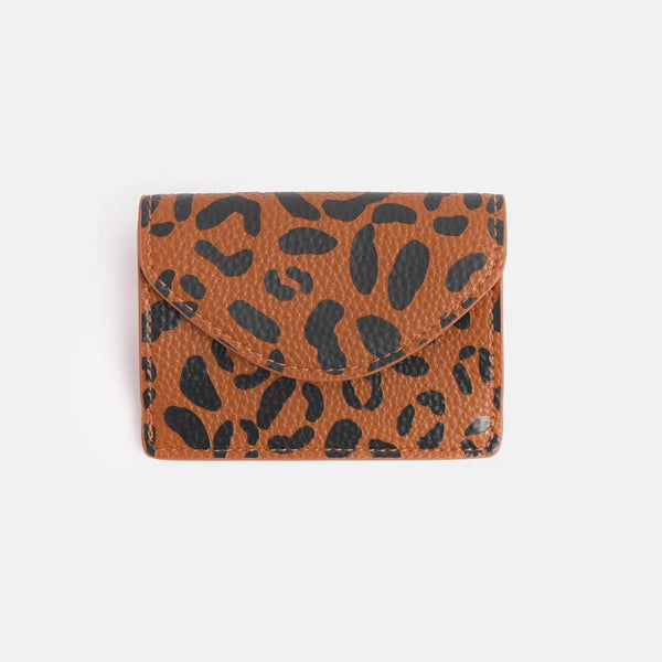 Coin Purse Card Holder Leopard Caroline Gardner