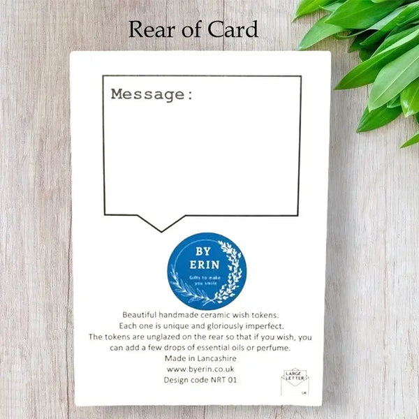 Keepsake sentiment ceramic wish token she believed she could