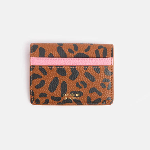 Coin Purse Card Holder Leopard Caroline Gardner