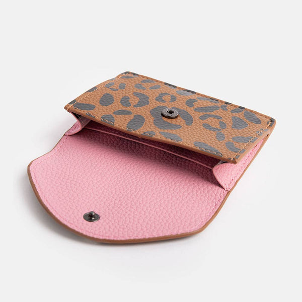 Coin Purse Card Holder Leopard Caroline Gardner