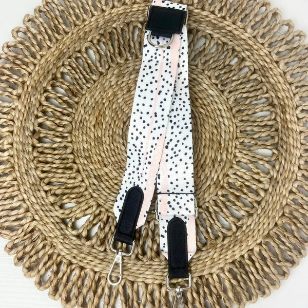 Dog Walking Bag Strap – Pink Dalmatian Dog Accessories Cocopup