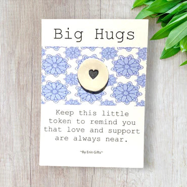 Keepsake sentiment ceramic wish token big hugs