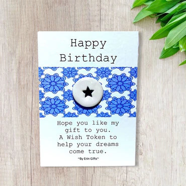 Keepsake sentiment ceramic wish token happy birthday