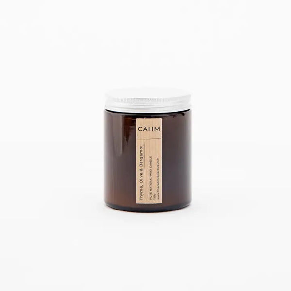 CAHM Soy Wax Candle Thyme Olive & Bergamot