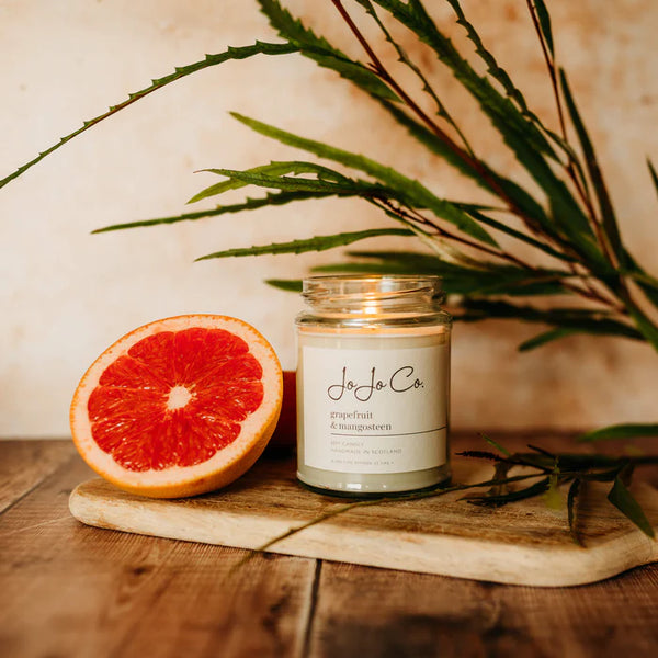 JoJo Co Soy Wax Candle Grapefruit & Mangosteen