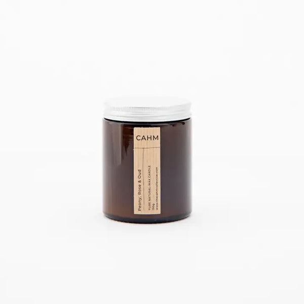 CAHM Soy Wax Candle Peony Rose & Oud