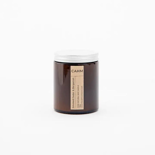 CAHM Soy Wax Candle Smoked Cedar & Bergamot