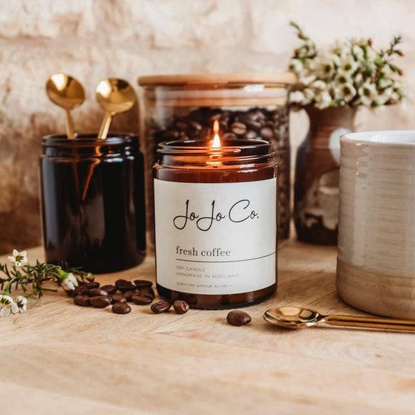 JoJo Co Soy Wax Candle Fresh Coffee
