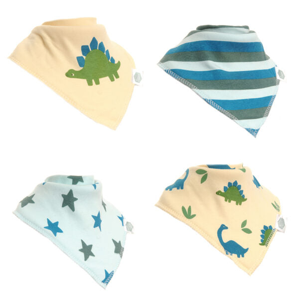 Ziggle Baby Bib Set Dinosaur. New Baby Gifts.