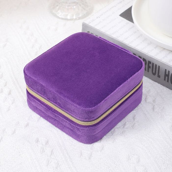 Jewellery Box – Purple Velvet Jewellery Box Pretty Little Things