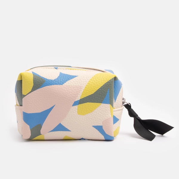 Mini Cube Cosmetic Bag Confetti Hearts | Caroline Gardner