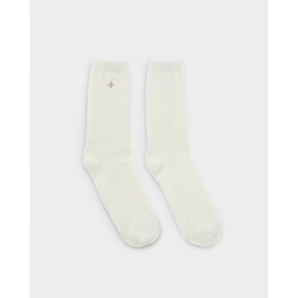 Katie Loxton off white socks in a decorative box with 'Snug Socks'