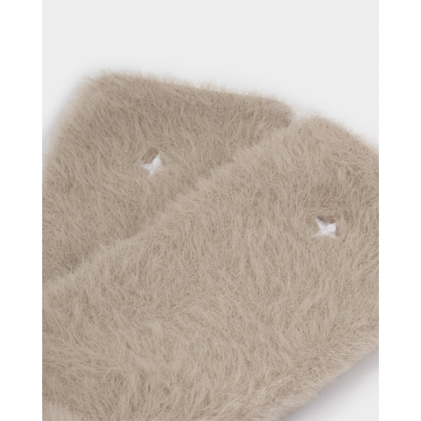 Katie Loxton taupe fluffy socks in gift box