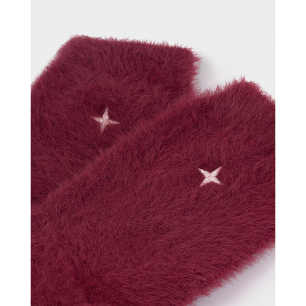 Katie Loxton cherry fluffy socks in a 'Snug Socks' box