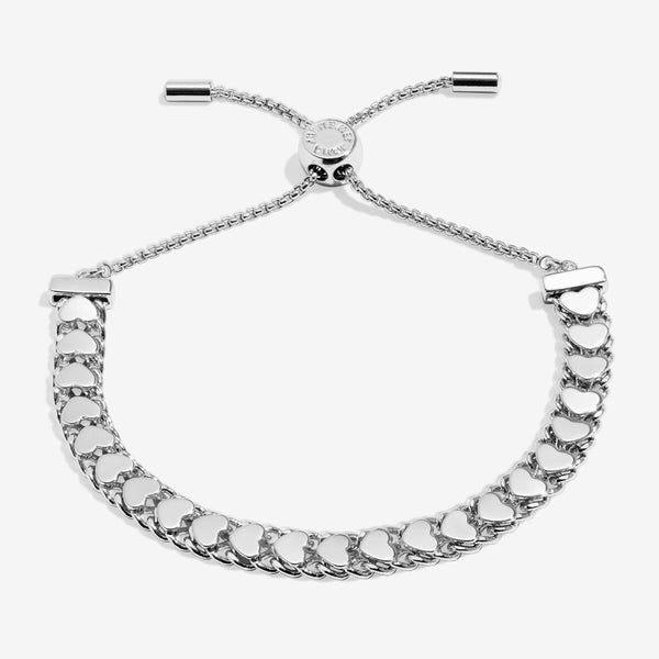 Bracelet Bar Silver Heart Chain Bracelet Joma Jewellery East Kilbride