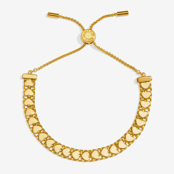 Bracelet Bar Gold Heart Chain Bracelet Joma Jewellery East Kilbride