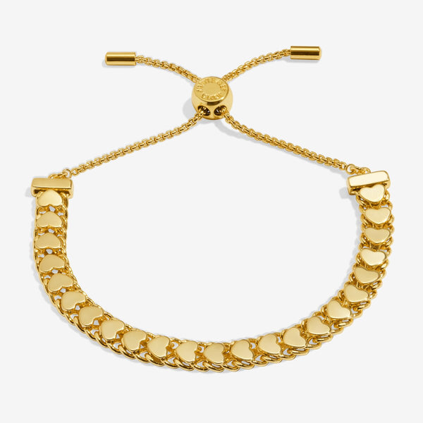 Bracelet Bar Gold Heart Chain Bracelet Joma Jewellery East Kilbride