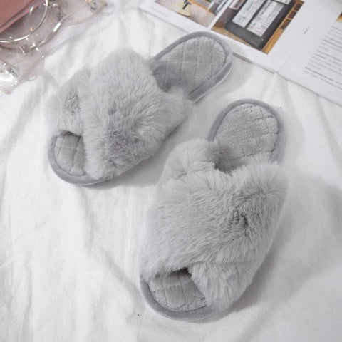 Fluffy slippers pretty online little thing