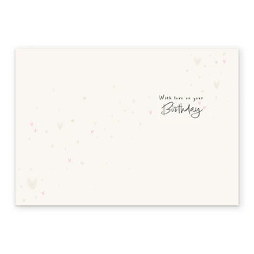 Pink Butterflies & Flowers Birthday Card For Her
