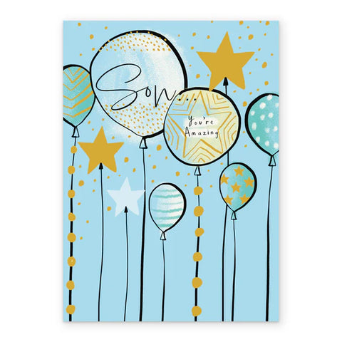 Balloons Birthday Card For Son