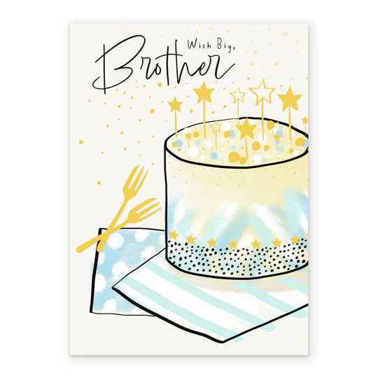 Cake Birthday Card For Brother