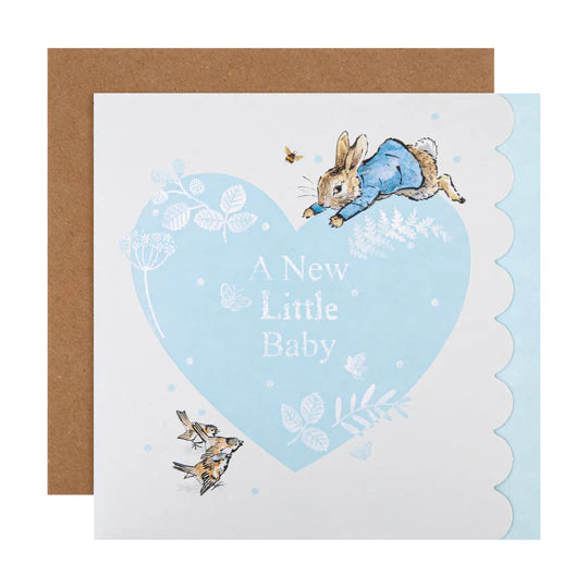Beatrix Potter Peter Rabbit New Baby Card