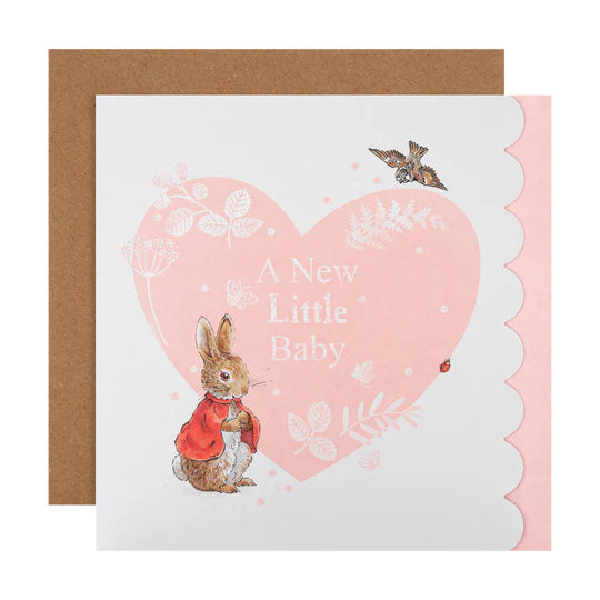 Beatrix Potter Peter Rabbit New Baby Card