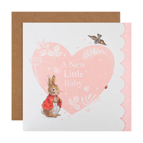 Beatrix Potter Peter Rabbit New Baby Card