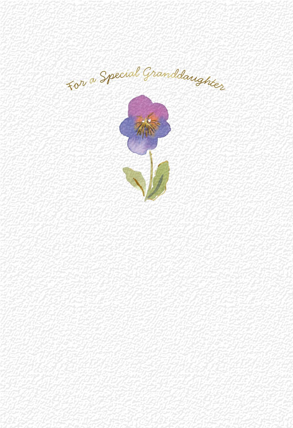 Flower Birthday Card For Granddaughter
