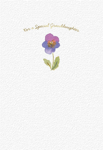 Flower Birthday Card For Granddaughter