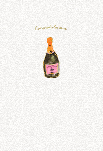 Congratulations Bottle Of Fizz Card
