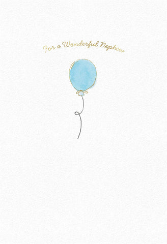 Balloon Birthday Card For Nephew