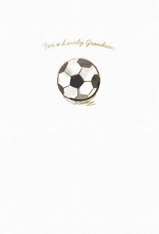 Football Birthday Card For Grandson