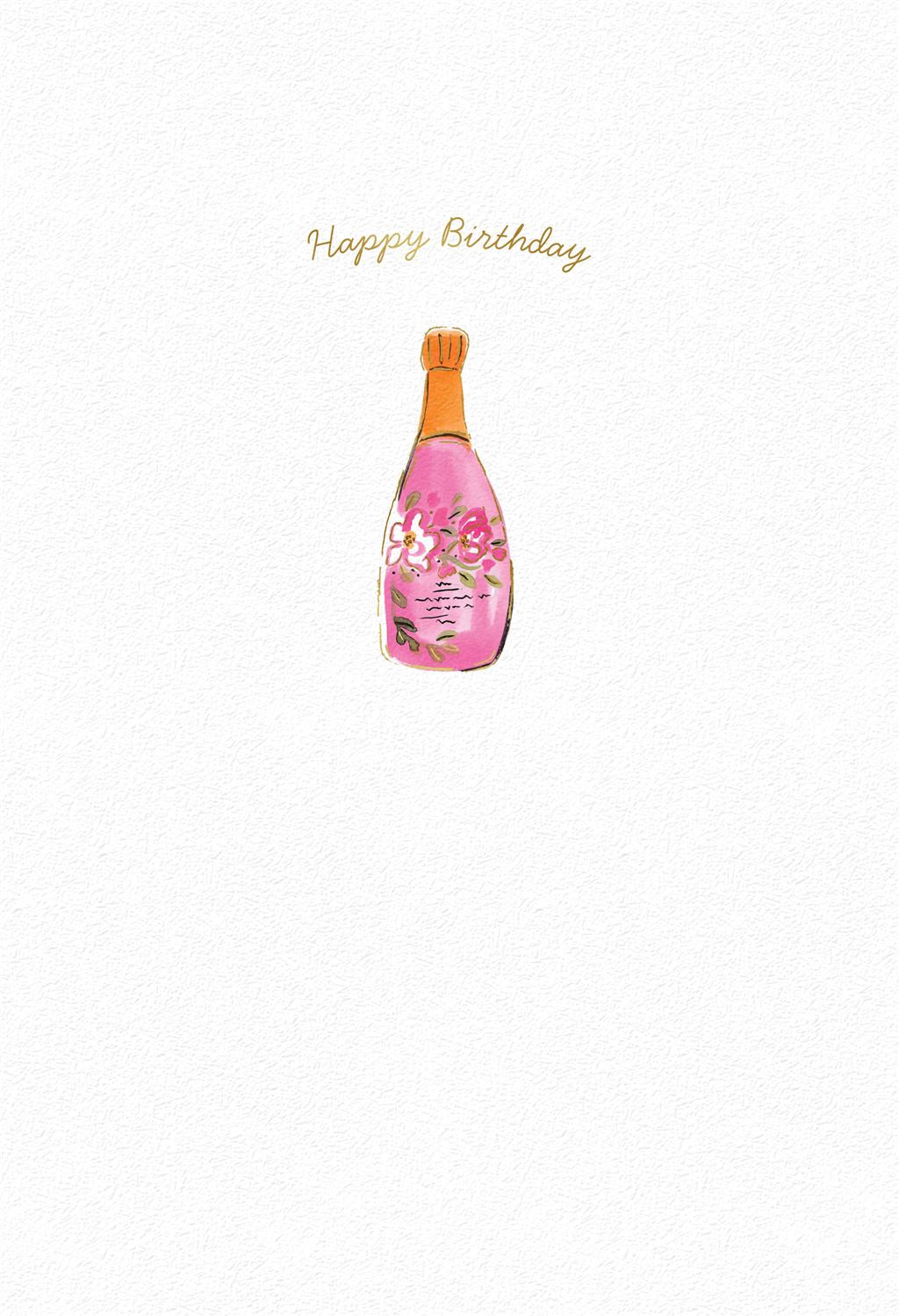 Pink Fizz Birthday Card For Her
