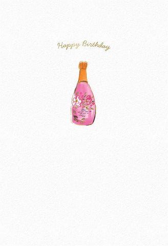 Pink Fizz Birthday Card For Her