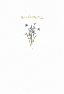 Flowers Birthday Card For Niece