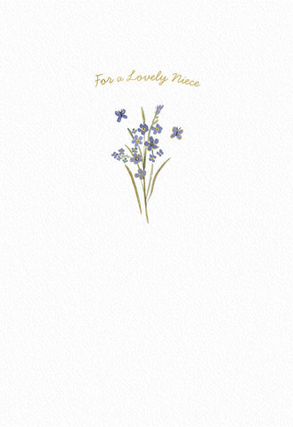 Flowers Birthday Card For Niece