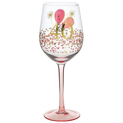 Wine Glass – 40th Birthday Glasses, Vases & Mugs Pretty Little Things 