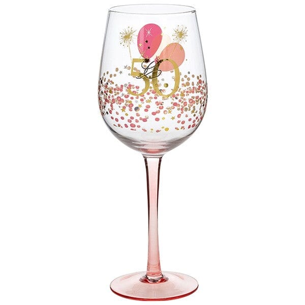 Wine Glass – 50th Birthday Glasses, Vases & Mugs Pretty Little Things 