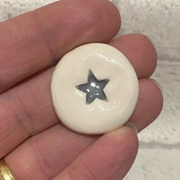 Keepsake sentiment ceramic wish token good luck