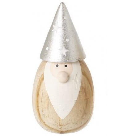 Wooden Gonk With Silver Hat Christmas Pretty Little Things 