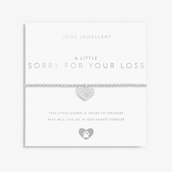 A Little 'Sorry For Your Loss Pet' Bracelet Joma A Littles Joma Jewellery 
