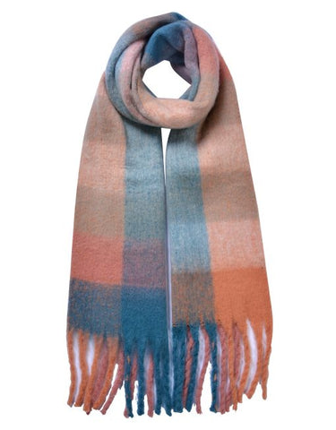 Scarf – Check Blue & Pink