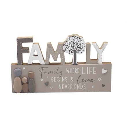 Family Standing Plaque Keepsakes Pretty Little Things 
