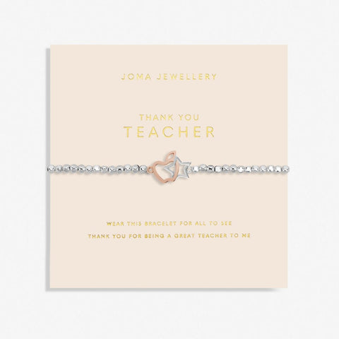 A Little 'Thank You Teacher' Bracelet | Forever Yours Range Joma A Littles Celebration & Other Occasions Joma Jewellery 