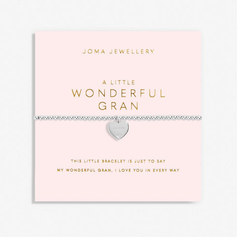 A Little 'Wonderful Gran' Bracelet Joma A Littles Family & Pets Joma Jewellery 