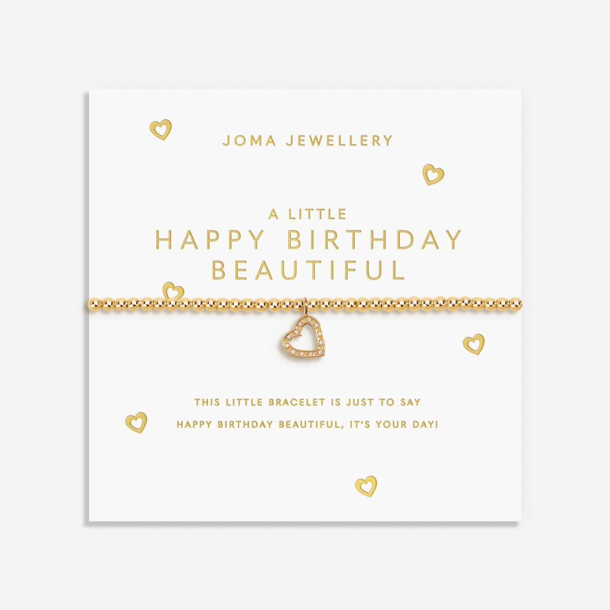 Happy Birthday Beautiful Gold Joma Bracelet