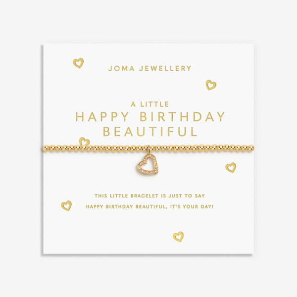 Happy Birthday Beautiful Gold Joma Bracelet