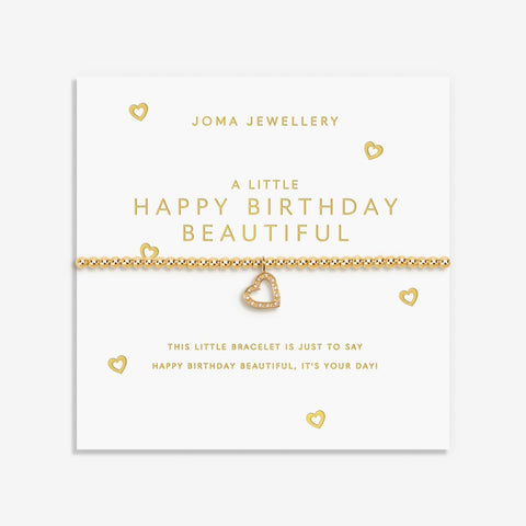 Happy Birthday Beautiful Gold Joma Bracelet