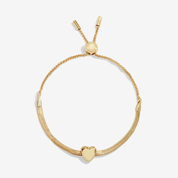 Gold Heart Snake Chain Bracelet Joma Jewellery East Kilbride